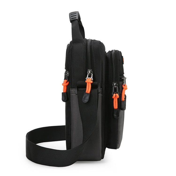 Men's crossbody bag with adjustable shoulder straps, multifunctional single shoulder bag for daily commuting, casual outdoor bag