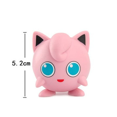 Pokémon Anime Bonecos de Ação Brinquedos Pikachu Modelo Charmander Psyduck Squirtle Jigglypuff Bulbasaur Bonecas Colecionáveis Kawaii Presente Infantil