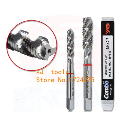 YG-1 T2809 Macho Espiral Combo HSS-EX M3 M4 M5 M6 M8 M10 M12 M16 M18 M20 M27 M30 Processamento para Ferro Fundido Aço Inox AL Etc.