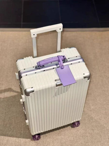 Carry on Suitcase Aluminum Frame with Colorful Silent Spinner Wheel TSA Lock Travel Trolley Case High-quality Rolling Luggage