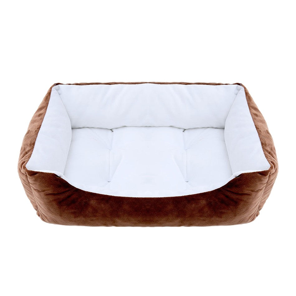 Cama para Cães e Gatos, Quadrada, Pelúcia, Canil, Sofá-Cama para Cães de Porte Médio e Pequeno, Almofada Calmante para Pets, Casa, Artigos para Animais de Estimação, Inverno