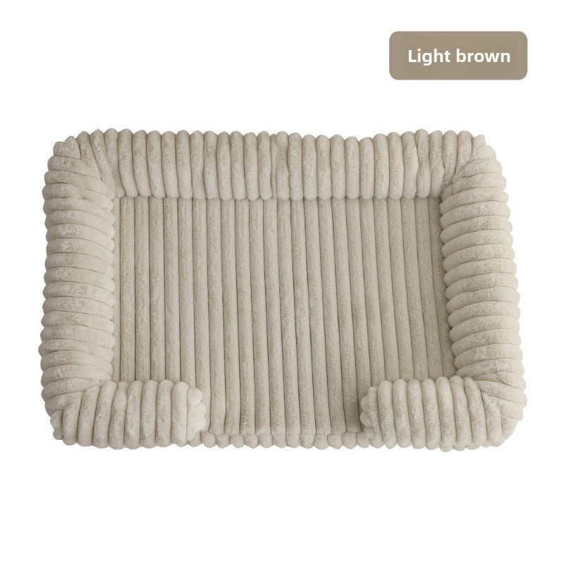 Cama Calmante para Cães Ortopédica em Espuma Viscoelástica Tamanhos P M G GG GGG Sofá com Capa Removível e Impermeável e Tapete de Pelúcia para Cães de Pequeno, Médio e Grande Porte