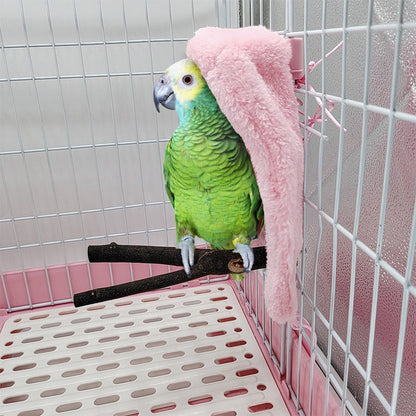 Ninho Manta Xale Quente de Inverno para Pássaros, Tenda Suspensa para Pequenos Animais de Estimação, Decoração de Gaiola para Periquito, Agapornis, Calopsita
