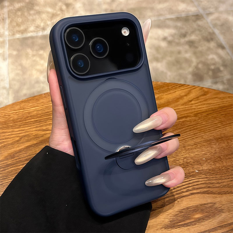 Capa de Celular com Anel de Suporte de Metal Magsafe para Carro para iPhone 17 Pro Max 17 Air 16 15 Pro 14 13 12 11 Capas Traseiras Magnéticas