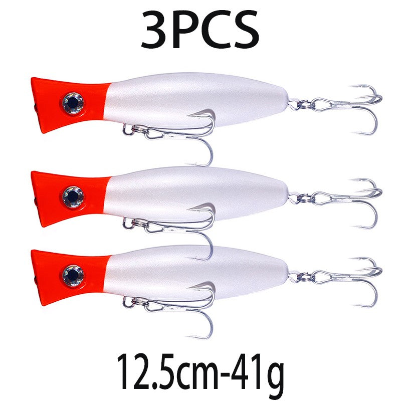 Iscas de Pesca Popper Topwater 11cm 23g 13cm 43g Pesca Boia Artificial Pesca de Baixo, Lúcio, Carpa, Wobbler, Artigos de Pesca