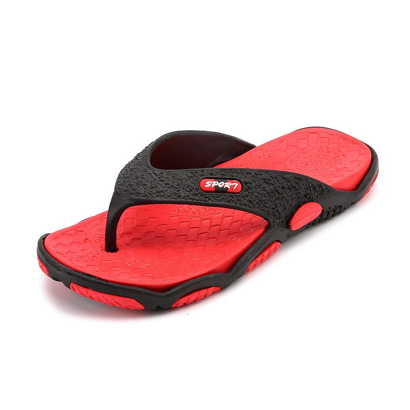 Ngouxm Summer Big Size Youth Slippers Men Massage Non-Slip Cool Outside Flip Flops Breathable Thick-Soled Toe Sandals