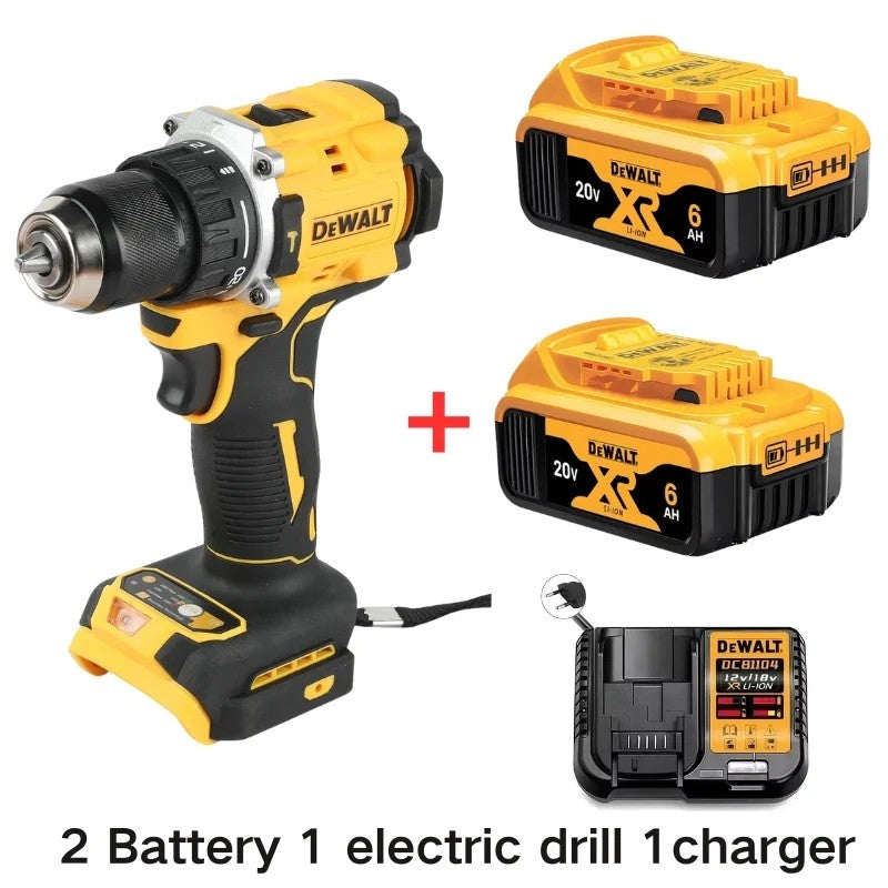 DEWALT Bateria de Lítio 20V Recarregável Parafusadeira Elétrica Compacta Sem Escova Furadeira Furadeira de Impacto DCD805