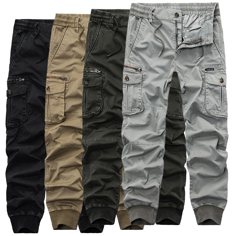 Calça Cargo Tática Masculina Primavera 2025 Calça Jogger Masculina Exército Militar Casual Calça Masculina Hip Hop com Fita Algodão Calça Masculina Exército Calças 38