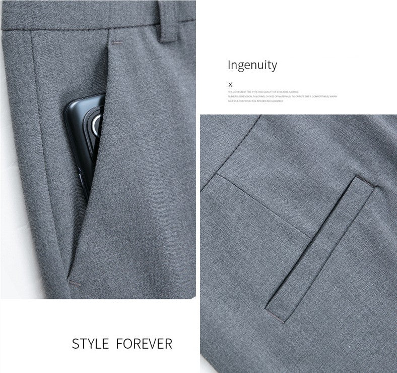 New Autumn Women's Suit Pants, Black Gray Khaki Pantalones Spring Female Slim Trousers, Asian Size 26 27 28 29 30 31 32 33