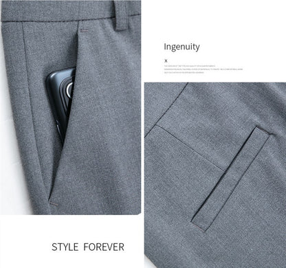 New Autumn Women's Suit Pants, Black Gray Khaki Pantalones Spring Female Slim Trousers, Asian Size 26 27 28 29 30 31 32 33