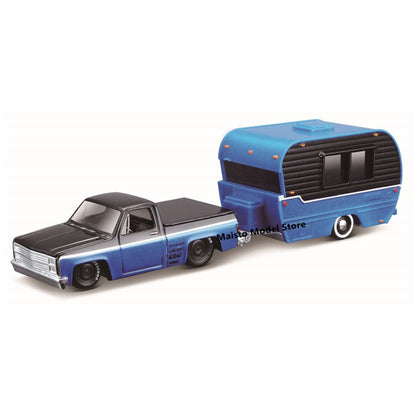Maisto 1:64 Volkswagen Mercedes Benz Ford Chevrolet Brand collectible trailer die-cast precision model car Model collection gift