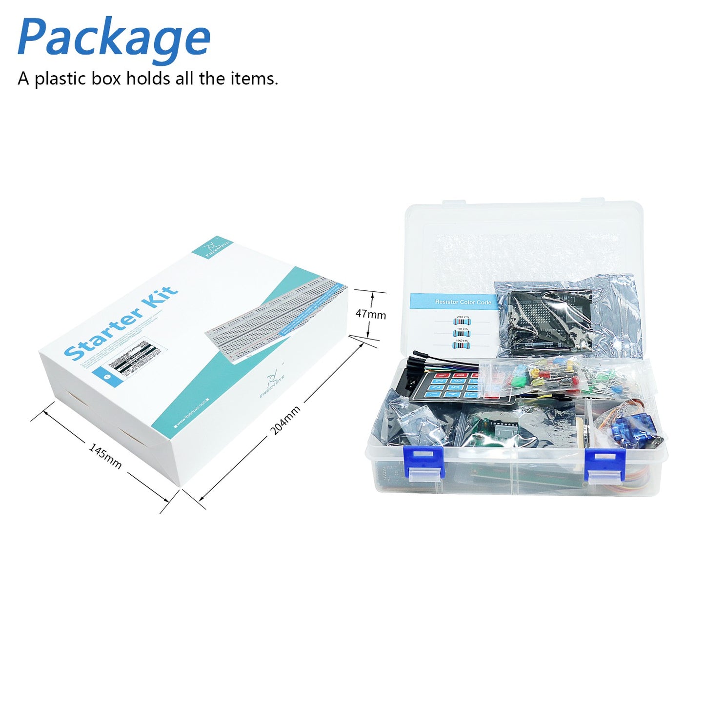 Freenove Ultimate Starter Kit for Arduino UNO R4 V5 WiFi Mini, Arm Cortex-M4, 399-Page Detailed Tutorial, 220 Items, 78 Projects