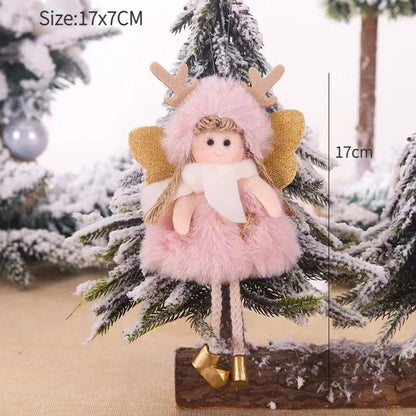 New Year 2024 Christmas Angel Dolls Xmas Tree Pendant Ornaments Navidad 2022 Christmas Decoration for Home Natal Gifts Noel Deco
