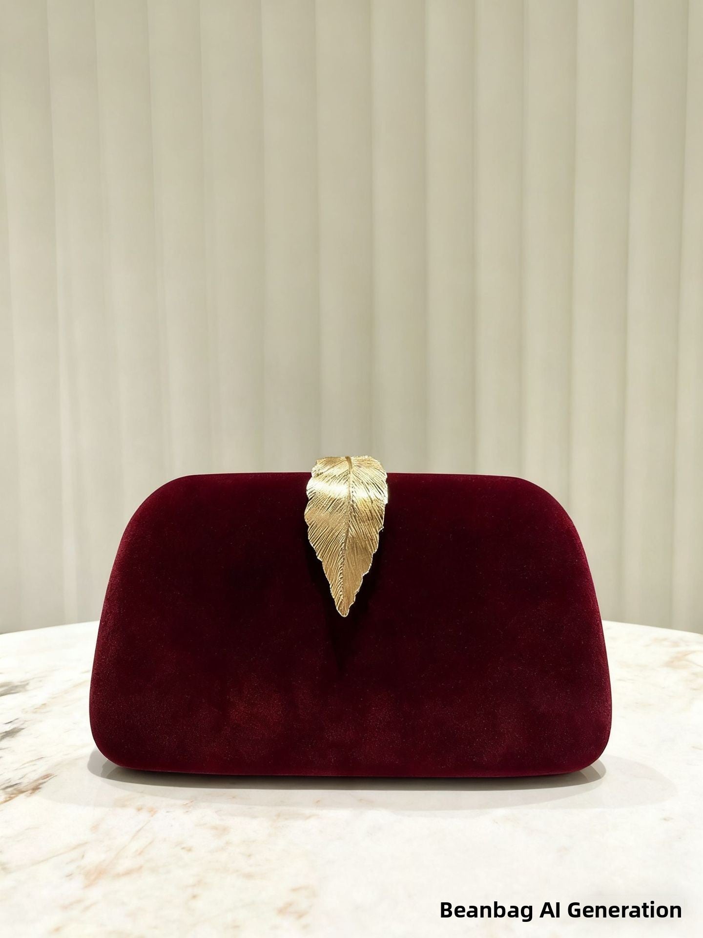 Velvet Leaf Evening Bag High Luxury Clutch Party Bag for Women Fresh Sweet Style Lock Buckle Square Shoulder Bag for Qipao