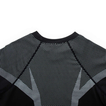 Men's Gym Compression Running Shirt Tight Short Sleeve Sports T-Shirt Fitness Training Workout Breathable Homme Athletic Shirt