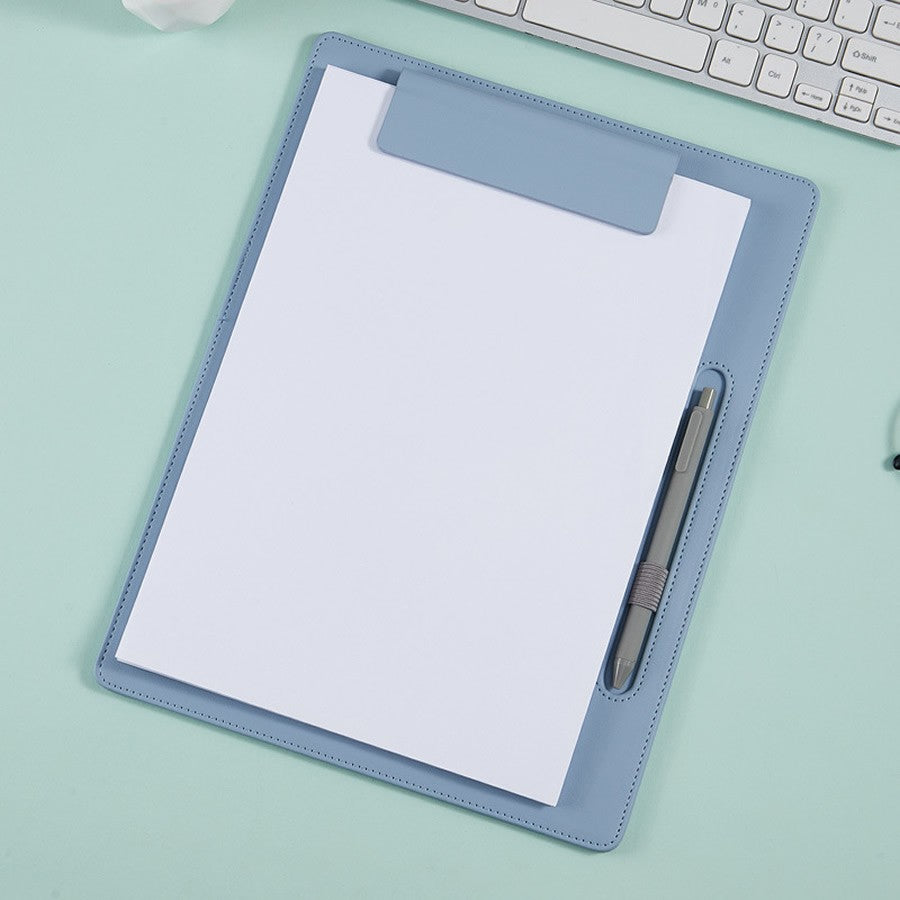 A4 leather writing clip, business folder, data book, office storage menu clip, contract book clip, music score clip