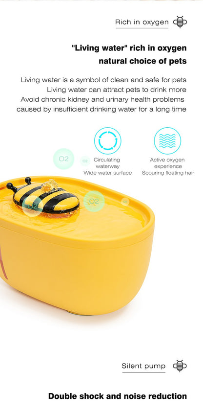 Bebedouro automático para gatos com filtro, elétrico USB, silencioso, tigela de 2L, circulador com filtro para cães e gatos, distribuidor de água para animais de estimação
