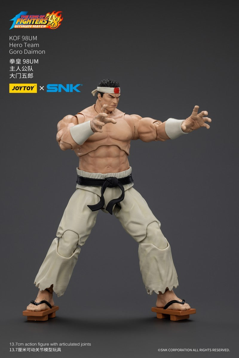 JOYTOY SNK KOF 98UM Hero Team 1/18 Bonecos de Ação Kyo Kusanagi Goro Daimon Modelo Benimaru Nikaido Jogo Anime Presentes de Brinquedo Masculino