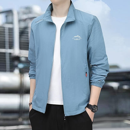 Summer Men's Sun Protection Casual Windproof Water resistant Ultrathin Jacket