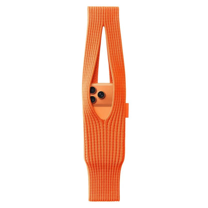 Knitted Phone Bag Scarf Style Unisex Crossbody Shoulder Phone Pouch Colorful Portable Slim Pocket Casual Phone Storage Accessory