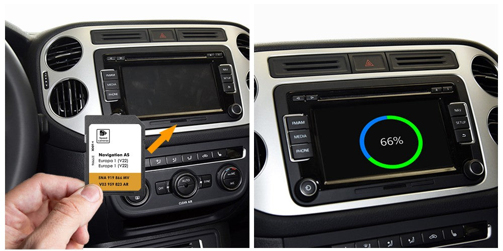 NEW for VW Discover Media Navigation AS V22 Map UK Europe 2025 Sat Nav SD Card 32GB