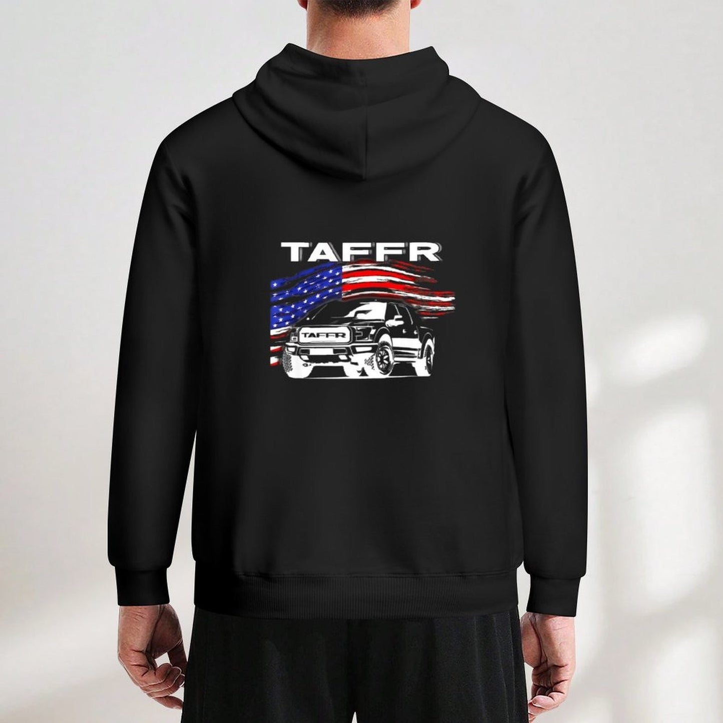 TAFFR American Flag Pickup Truck Funny Viral Video Meme Hoodie autumn clothes autumn new products men wear autumn hoodie