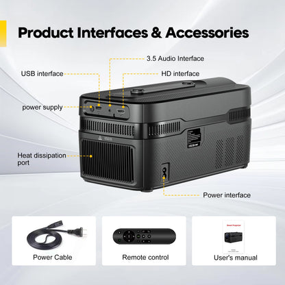 Magcubic Auto Focus HY450C Ultra Short Throw Projector With Auto Offset 1080P 8K HD 900 ANSI WiFi6 BT5.4 Allwinner H716 Voice