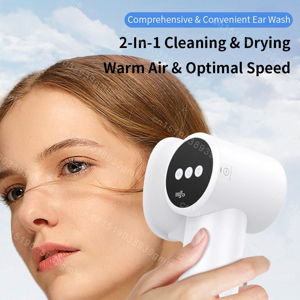 Ferramenta Elétrica para Remover Cera do Ouvido Secador de Ouvido 2 em 1 Limpador Inteligente de Ouvidos Ferramentas de Limpeza de Ouvidos Sem Dor Massagem Segura à Prova d'Água de 5 Níveis