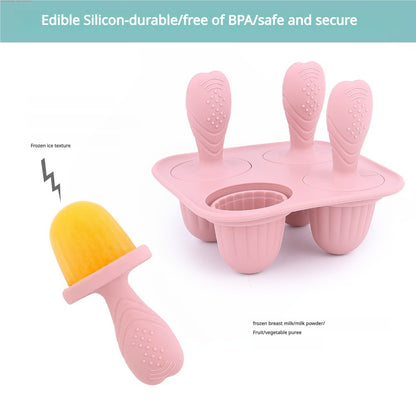 Baby Silicone Mold Set,Teething Teether,Perfect for Freezing Breast Milk, Formula & Smoothies - Essential Baby Feeding Accessory
