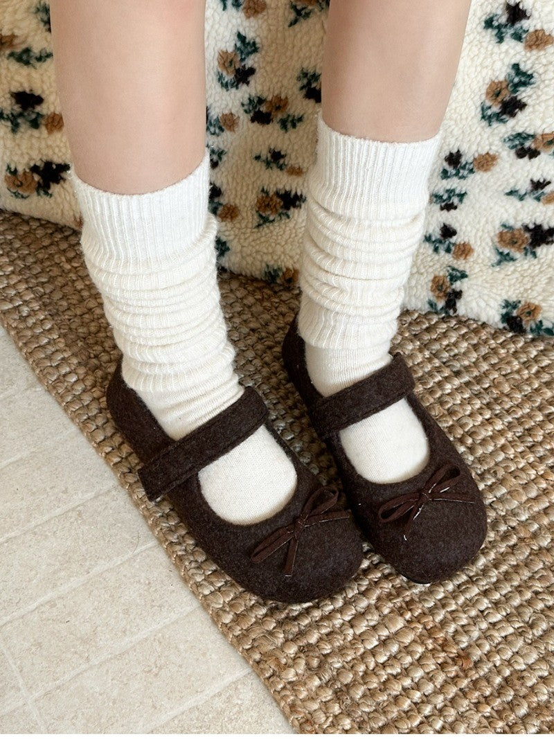 Autumn Woolen Fabric Women Flats Shoes Fashion Shoes Ladies Comfort Outdoor Warm Cotton Fur Shoes