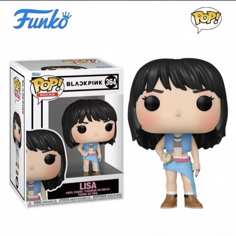 ? Funko Pop Blackpink Jennie Lisa Rose Boneca de Vinil Coreana Grupo Feminino Modelo de Ação Presentes Comemorativos para Fãs Colecionáveis