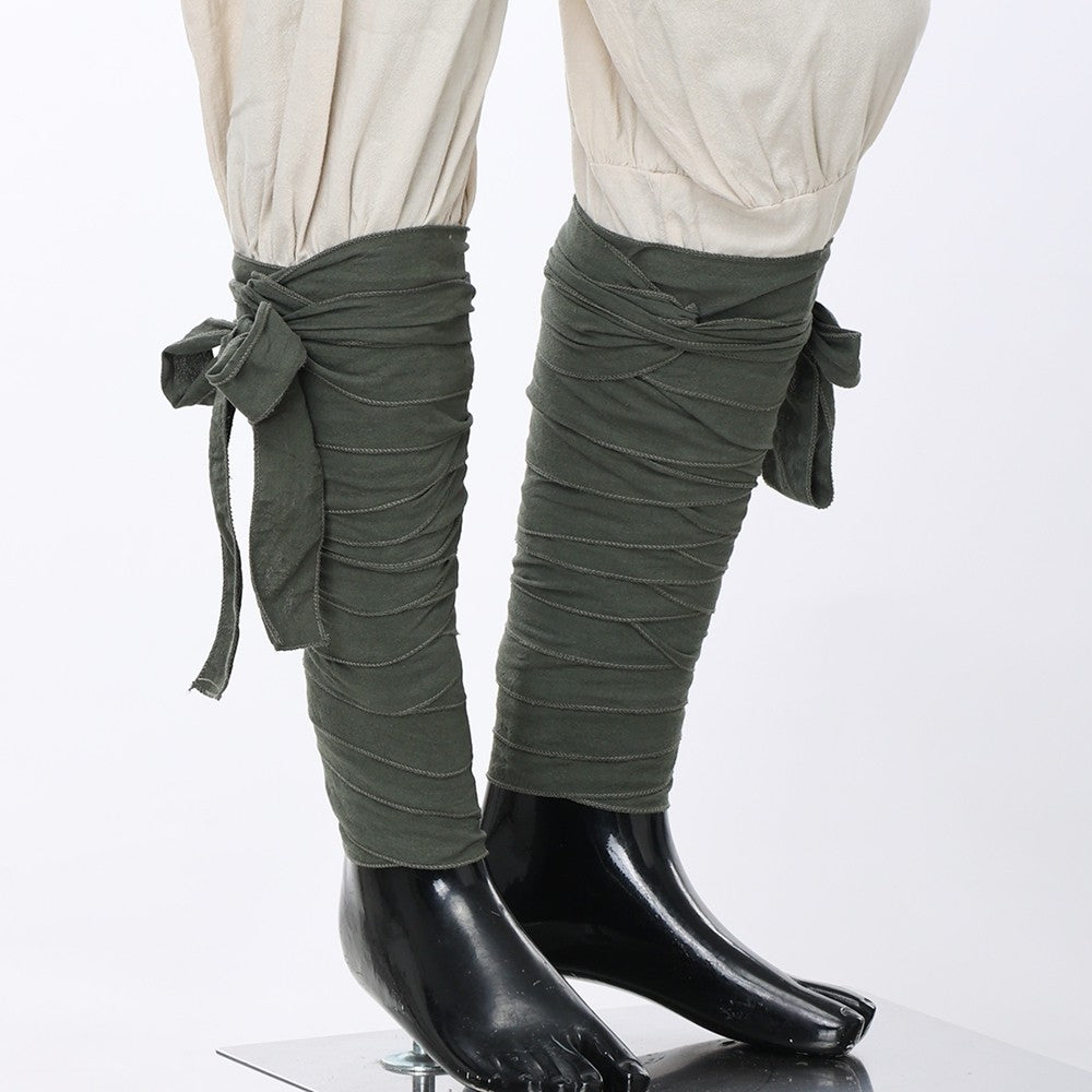 Medieval LARP SCA Viking Putties Leg Wraps With Clasps Vintage Mens Viking Pirate Costumes Cosplay Accessories