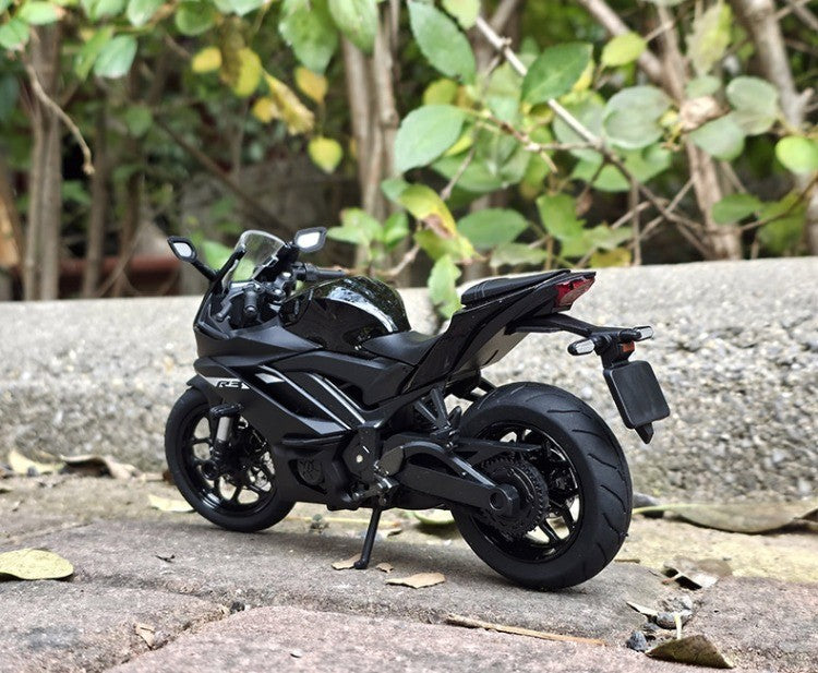 Simulação 1/12 Yamaha R3 Liga Modelo de Motocicleta Luz e Som Carro de Brinquedo para Crianças Menino Presente de Aniversário Miniatura Voiture