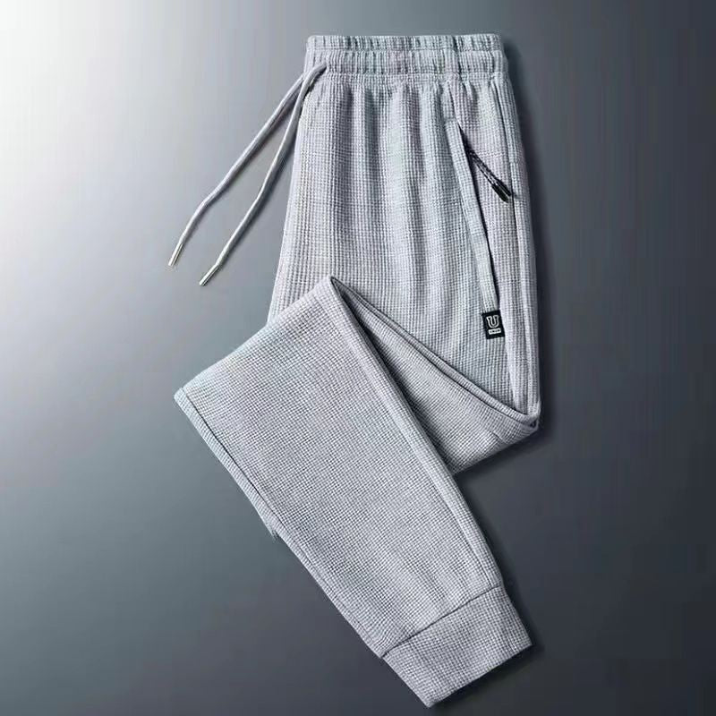Winter Warm Lambswool Sweatpants Men's Plush Thicken Casual Joggers Trousers Male Fashion Loose Soft Waterproof Cargo Down Pants