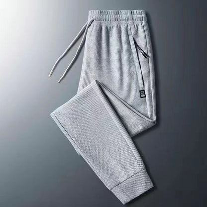 Winter Warm Lambswool Sweatpants Men's Plush Thicken Casual Joggers Trousers Male Fashion Loose Soft Waterproof Cargo Down Pants