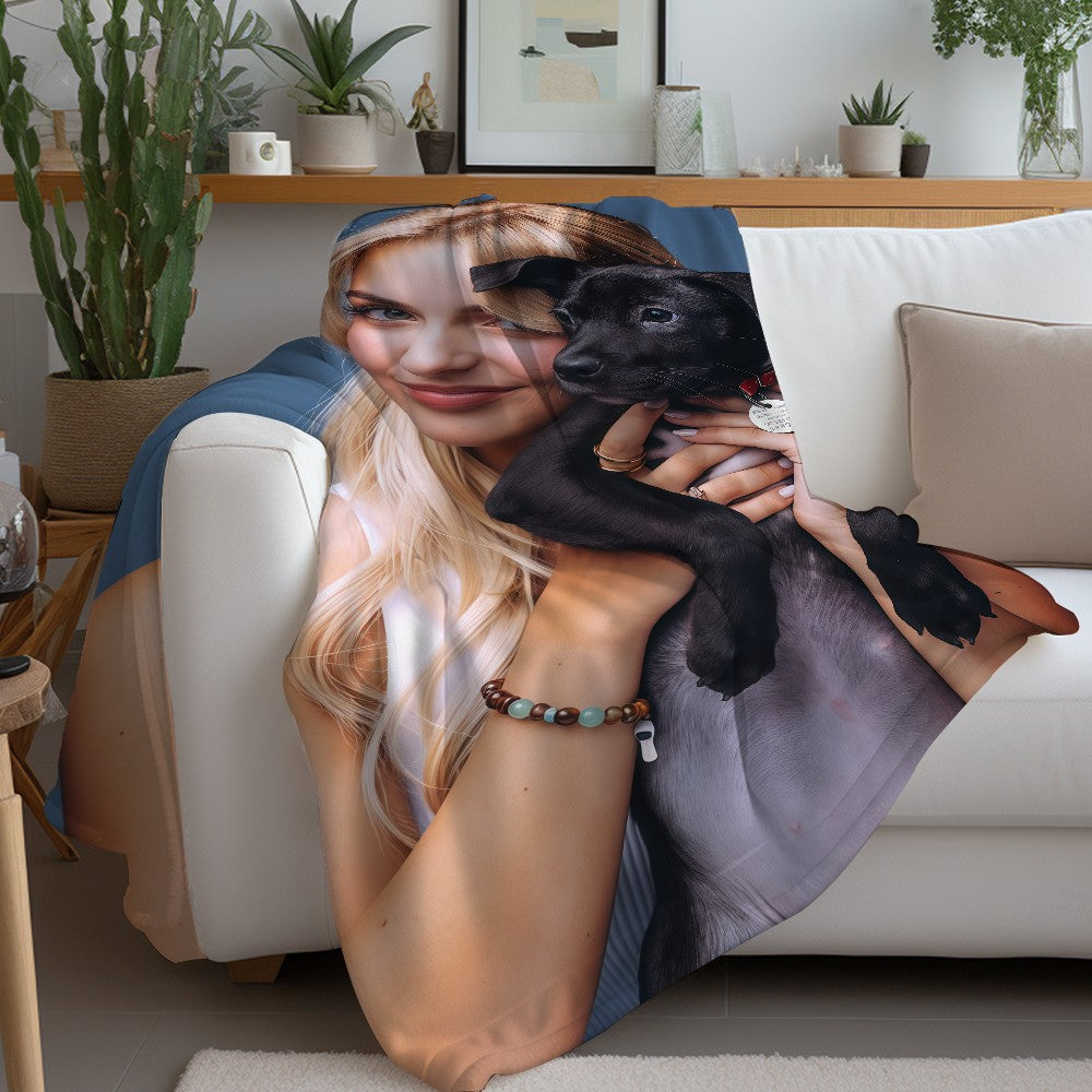 Singer Mckenna Grace Loser Blanket Warm And Soft Suitable For Bedroom Living Room Sofa Bed Office Travel Camping