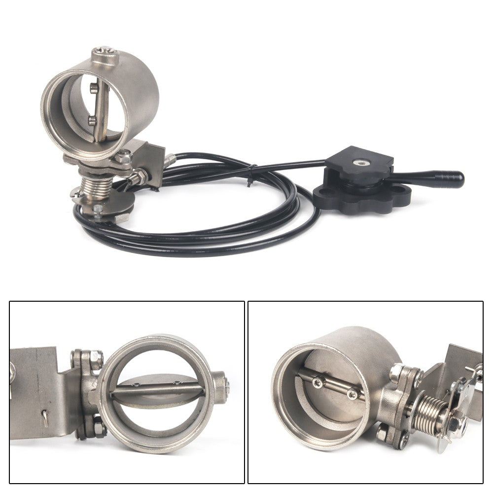 Manual Operation Motorbike Exhaust Control Valve2" 51mm/2.36" 60mm Exhaust Control Valve - Can Be Welded / Waterproof Design