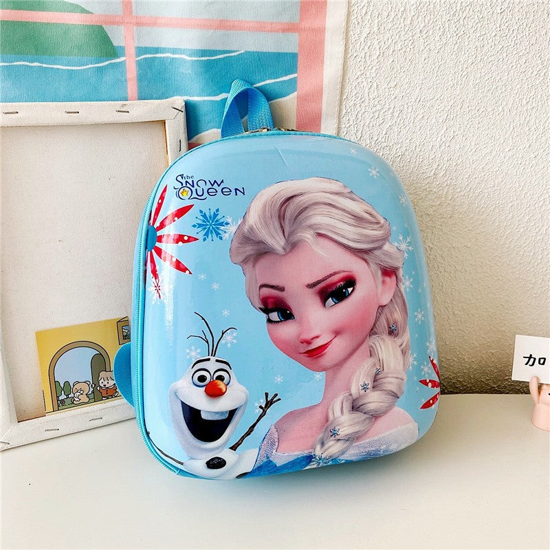 Nova Mochila Infantil Disney Bolsa Casca Dura Elsa Mochila Escolar Para Meninas Grande Capacidade Volta às Aulas