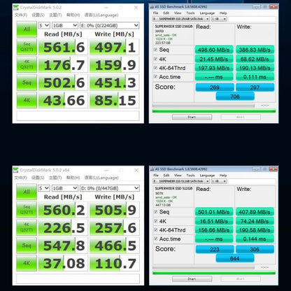 SSD SUPERHEER M.2 SATA 512 GB SATA3 Solid State Drive 256 GB 128 GB 1 TB 2 TB 2280 mm NGFF Disco Rígido para Notebook