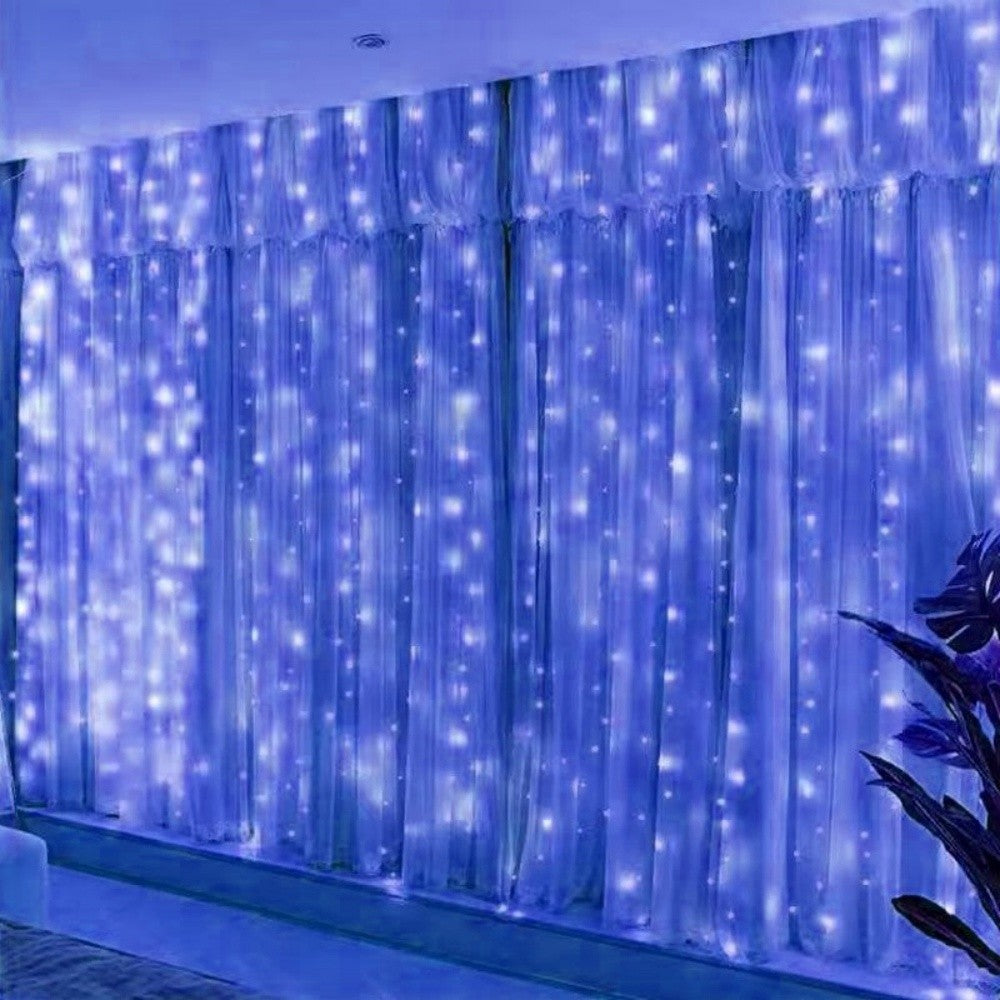 3/6m LED Curtain String Lights USB Festoon Remote Control Garland Fairy Lights Wedding Christmas Decoration for Home Bedroom