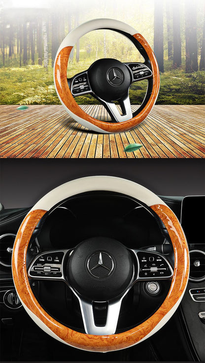 Motocovers Carro Anti-Derrapante Capa de Volante em Couro Universal para Carro Capa Protetora de Volante Estilo Fashion 38cm Tipo O D