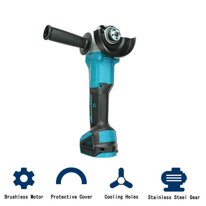 Conjunto combinado de esmerilhadeira angular elétrica sem escova de 125mm de 18V para parafusadeira de impacto e ferramenta elétrica Makita