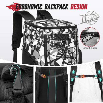 Football Backpack Men Basketball Backpack Outdoor Soccer Football Storage Bags Training Sports Knapsack with Shoe Compartment