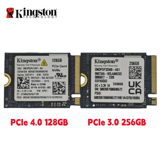 Kingston OM3 128GB PCIe 4.0 & OM3 256GB PCIe 3.0 Gaming M.2 2230 NVMe Internal SSD - Stream Deck, Laptop & Desktop Compatible