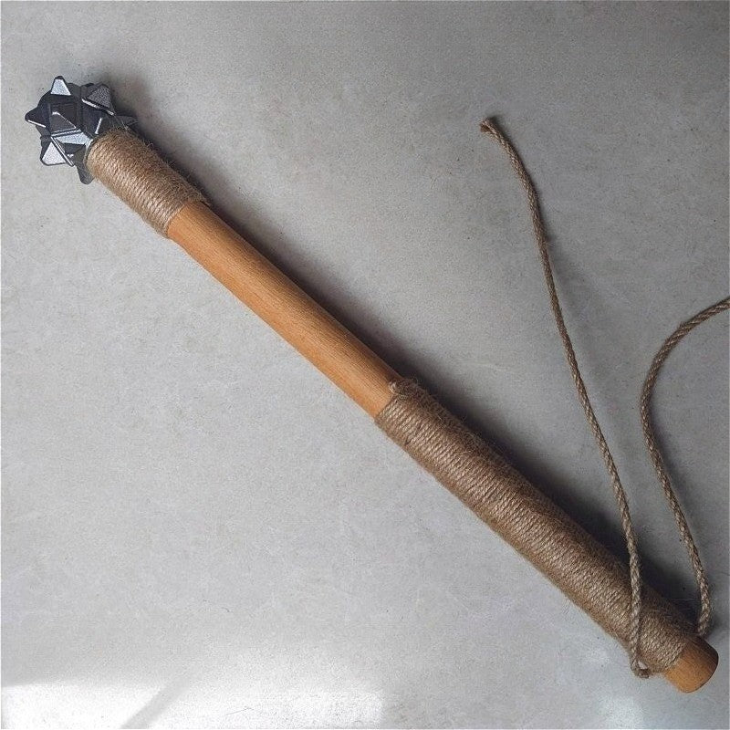 Martelo Retrô Portátil Multifuncional para Exterior, Autodefesa, Quebra-Vidros, Punho Antiderrapante, Ferramentas Manuais de Cabo Longo