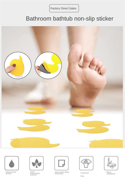 Anti Slip Bathtub Stickers Duck Shape Bathroom Flower Self-Adhesive Non Slip Bathtub Decals Stickers For Bath Shower