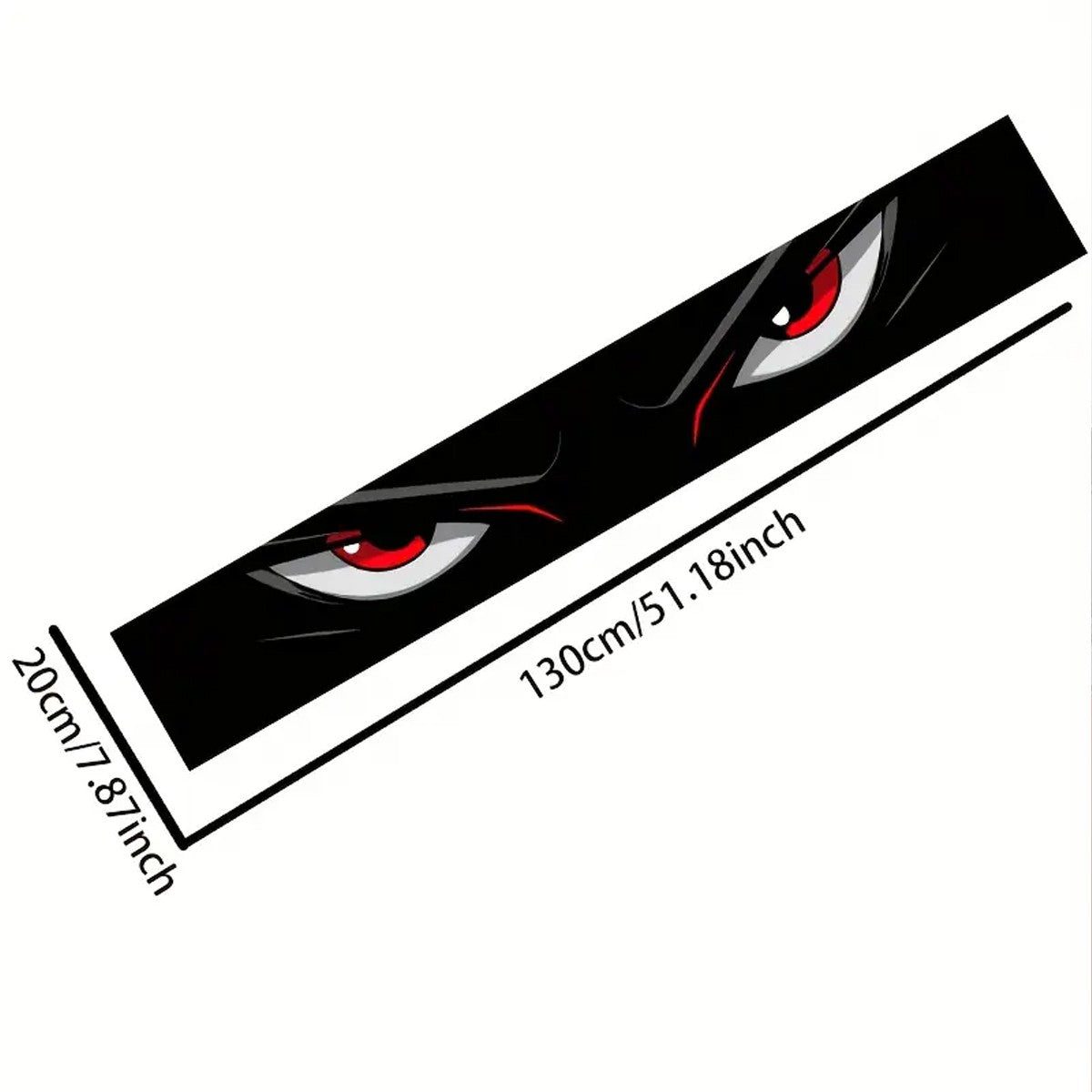 One-piece eye-catching car windshield eye sticker, waterproof and scratch-resistant, suitable for all models