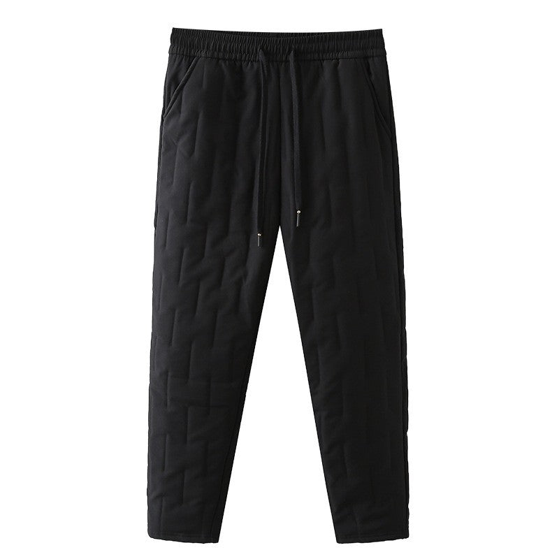 Plus Size Winter Thickened Slimming Warm down Cotton Pants Large Size Casual Trousers for plus Size Women Harlan Style Drawst...