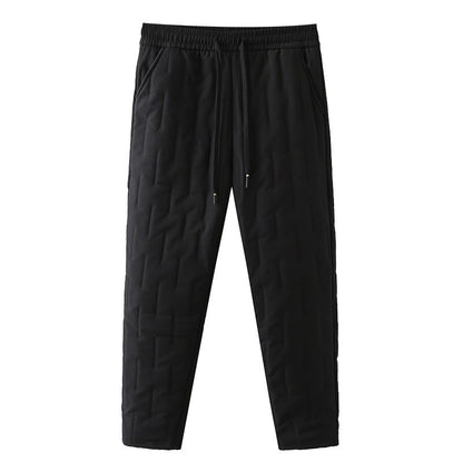 Plus Size Winter Thickened Slimming Warm down Cotton Pants Large Size Casual Trousers for plus Size Women Harlan Style Drawst...