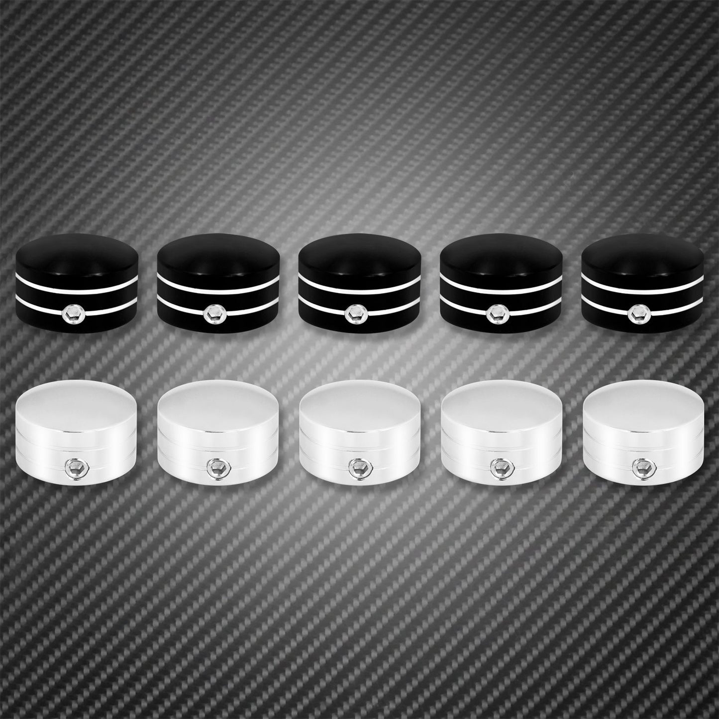 Kit de Parafusos de Coroa Traseira de Motocicleta Preto/Cromado para Harley Touring Road King Street Glide Sportster XL 883 Softail